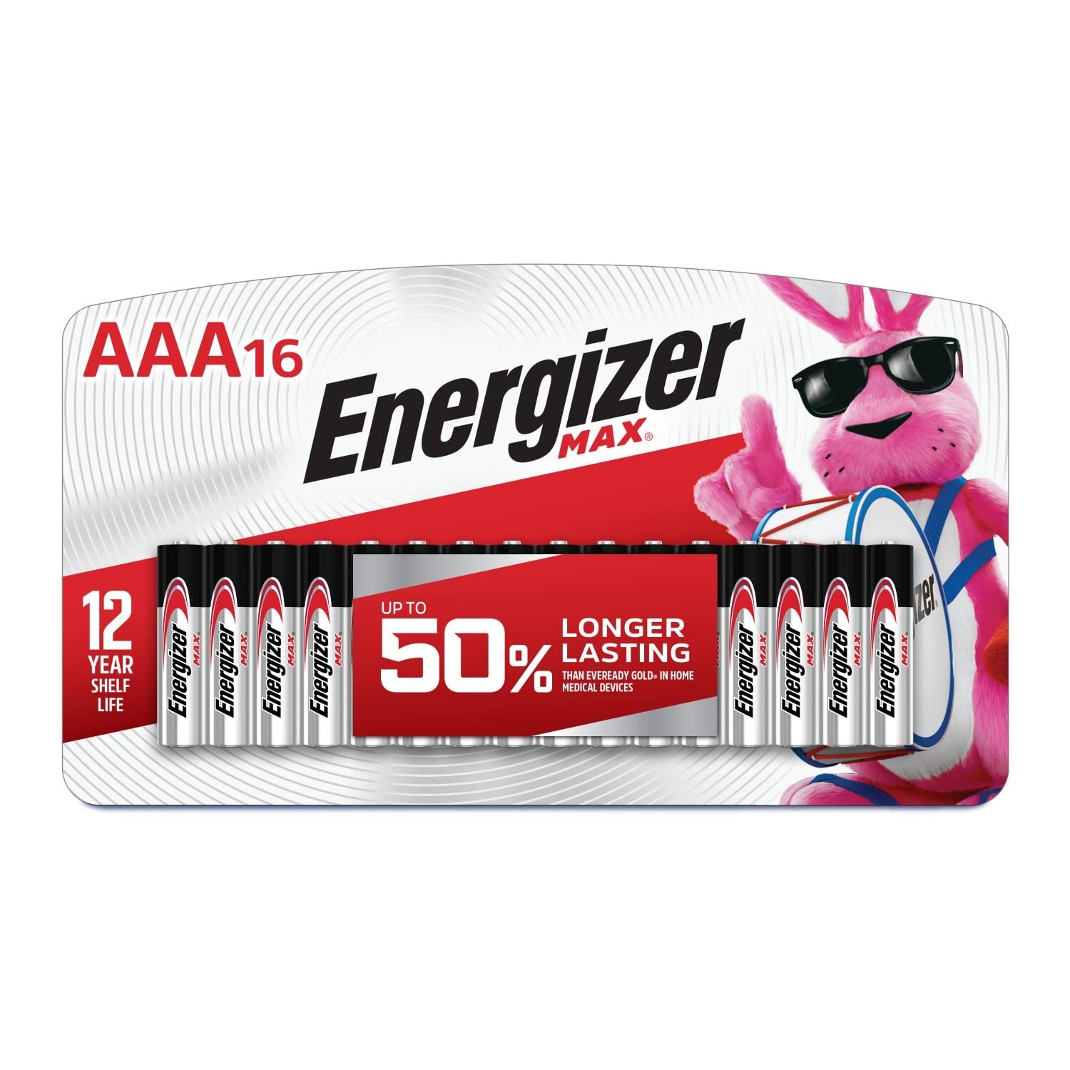 Energizer AAA Batteries, Max Triple A Alkaline, 16 Count 16 Count (Pack of 1)-image