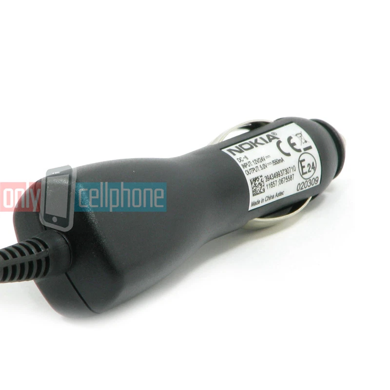 Новое автомобильное зарядное устройство Nokia Micro USB для Lumia 520 620 625 630 635 925 1020 1320 1520 - Изображение 4 из 4