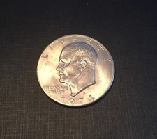 Eisenhower Dollar • 1974D • Average Circulated 1974D Eisenhower Dollar