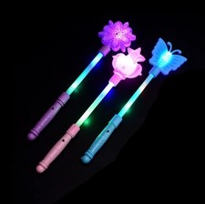 Light Up Flashing Wand for Kids Christmas Glow Sticks Party LED Colorful Wand