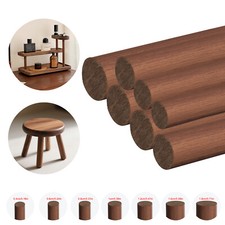 Walnut Wood Dowels Smooth Rod Pegs Craft Sticks DIY Wooden Dowel Woodworking UK