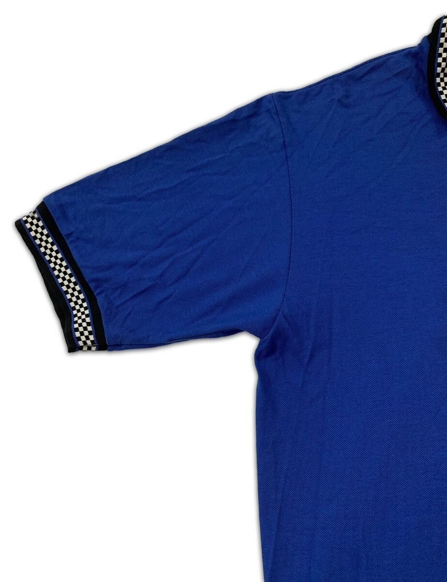 Jerzees Vintage Knit Polo Shirt Racing Checker Industrial Jerzees Vintage Knit Polo Shirt Racing Checker Industrial
