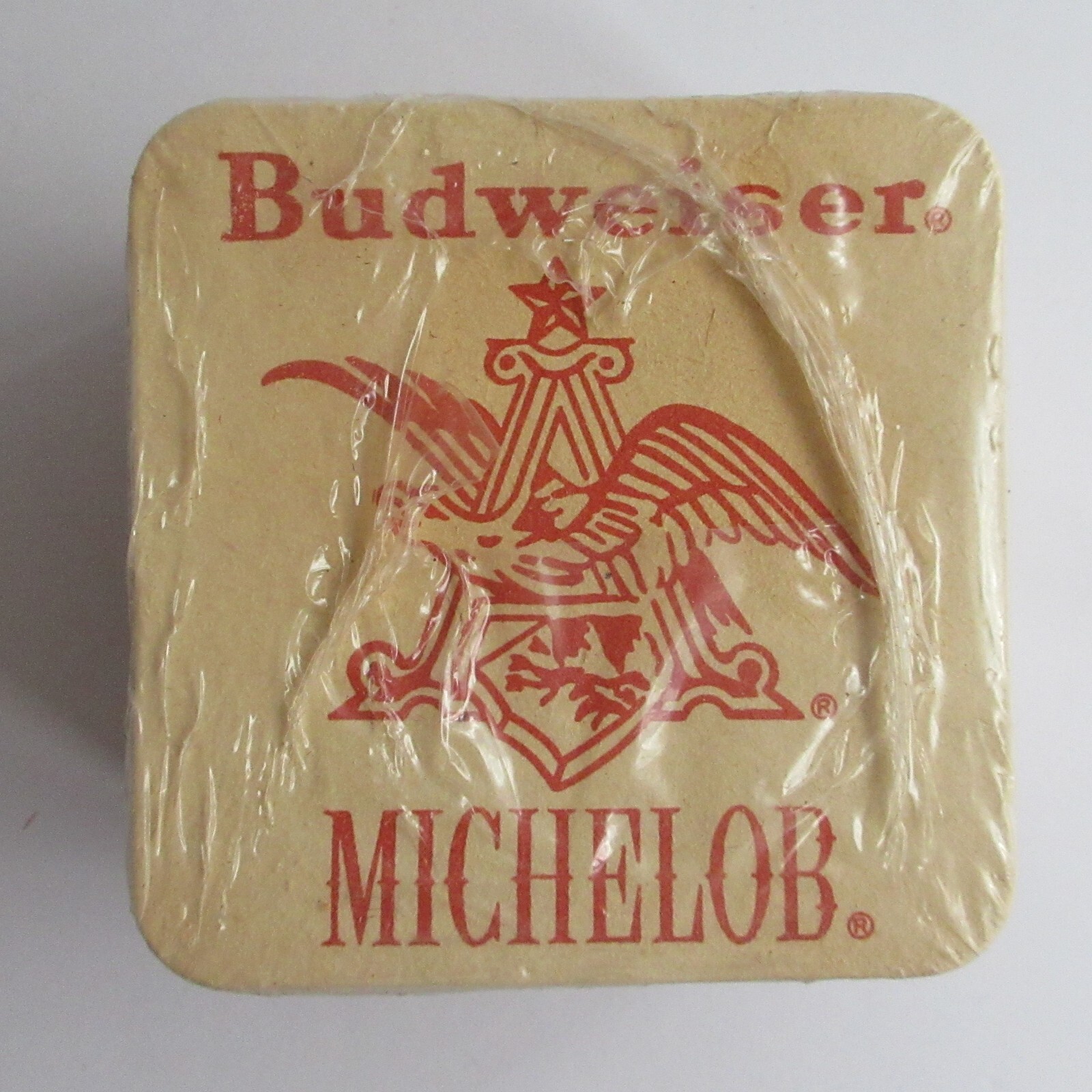 50+ Budweiser Michelob Double Sided Beer Bar Coasters NEW in Open Pkg