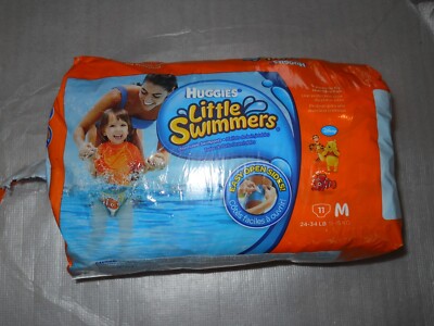 NEW Huggies Little Swimmers Disposable Swimpants Disney Pixar Sz Medium 24-34lb_