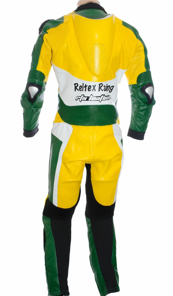 Silverstone Racing Green LEATHER Motorcycle 1 Pc Biker Suit LARGE 42" EU 52 UKFD - Image 3 of 4