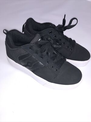 HEELYS Size Youth US Racer 20 Skate Wheeled Shoes Black