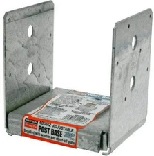 Simpson Strong-Tie ABU66Z 6 x 6 Adjustable Post Base ZMAX Galvanized 10 Pack