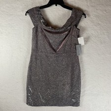 Jump Apparel Metallic Mini Off the Shoulder Dress XlL NWT