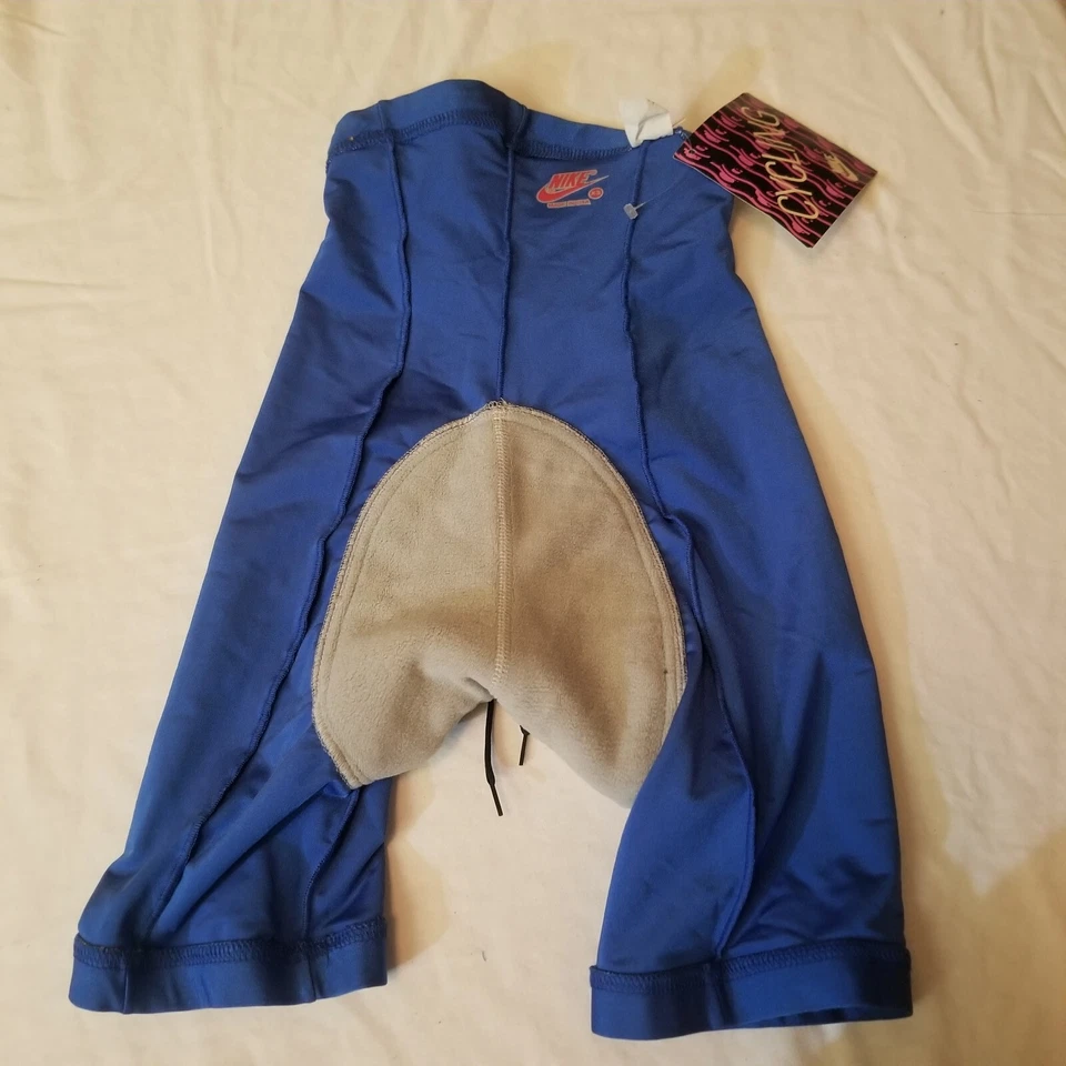 Pantalones Cortos De Colección NIKE HECHOS EN EE. UU. Azul Spandex Acolchado Ciclismo Bicicleta Talla XS Sin Stock Foto 4 de 4