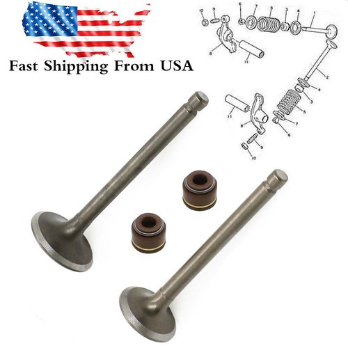 Intake Exhaust Valve & Seal For Yamaha YFM80 Badger Raptor YFM100 - Foto 3