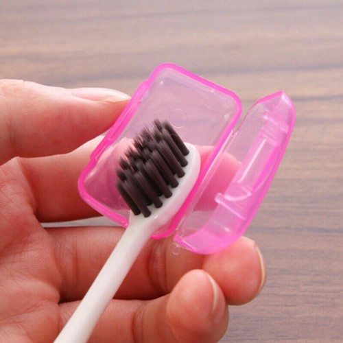Porta testine spazzolino da denti copri plastica portatile UK supporto tappo spazzolino custodia set - Foto 9 di 15