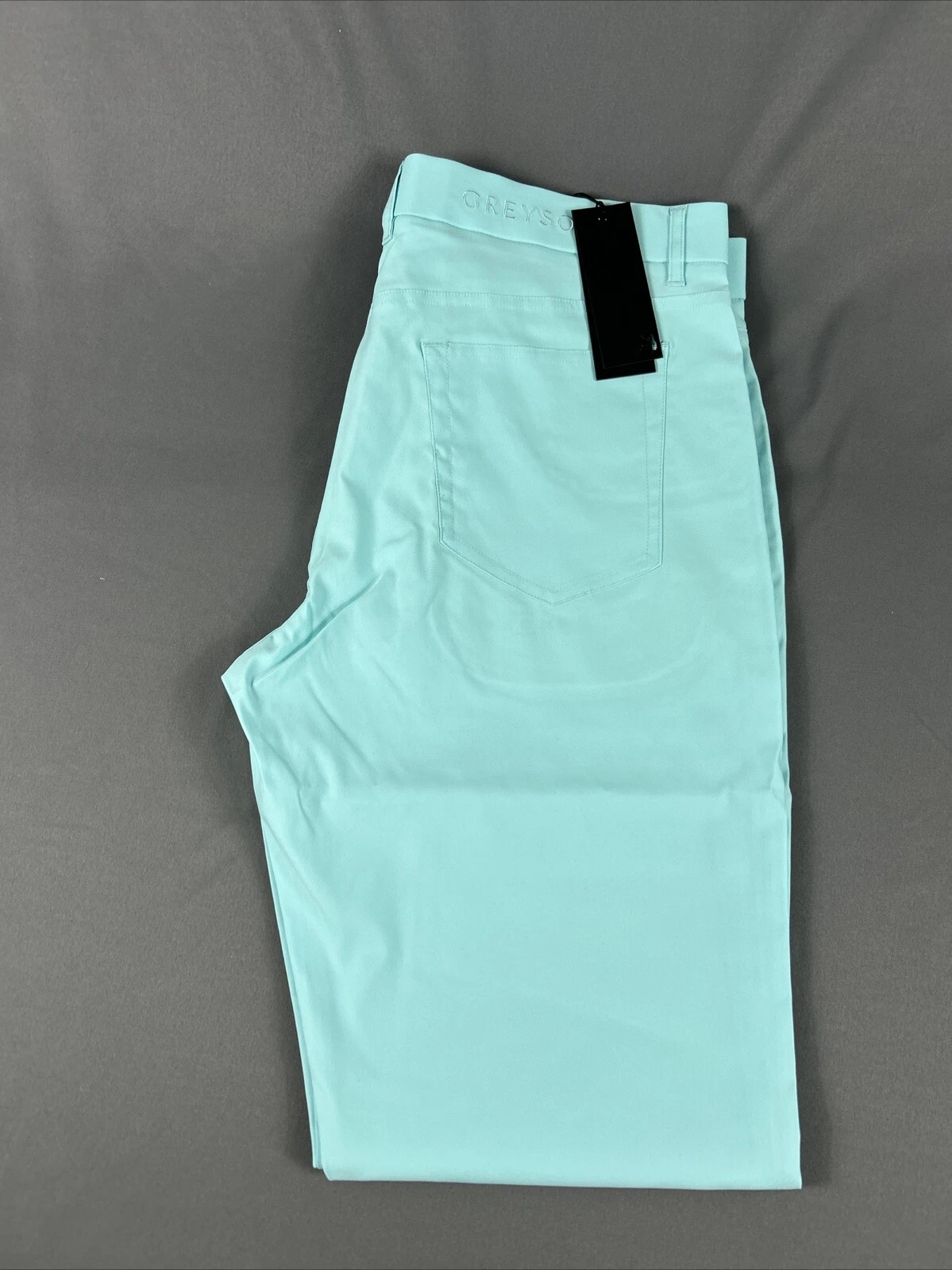 Greyson Golf Pants Wainscott Trousers 36 x 34 Skystone Blue Polyester MSRP $198
