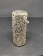 Sampson Mordan Silver Scent Bottle Foliated Arabesque Scrolls London 1881