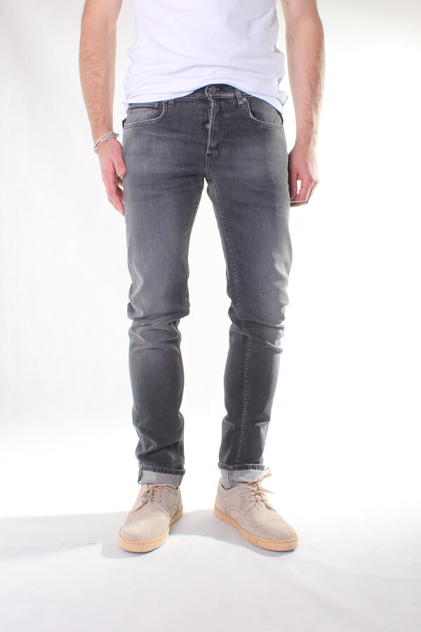 Replay MA972 573 208 009 Grover Herren Jeans, Denim, Grau