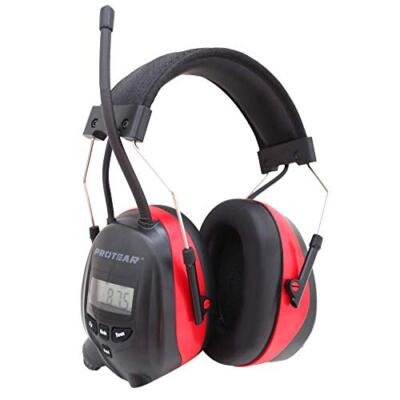 PROTEAR Ear Defenders with Bluetooth Radio FM/AM, Built-in Rechargeable  717461544034