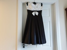 Dress”Cotton Club”Black White Size: 8 (UK)  New SALE