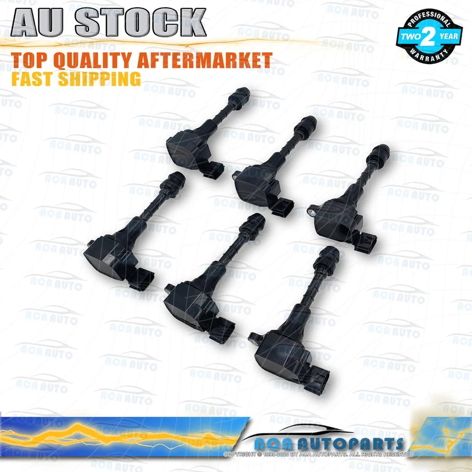 6Pcs Ignition Coils Pack for Nissan Maxima Murano Navara Pathfinder Elgrand AU - image 2 of 4