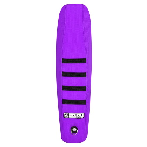 2024 Gasgas MC 50 Seat Cover By Enjoy MFG  all PURPLE w/ BLACK ribs #422 - Picture 3 of 5