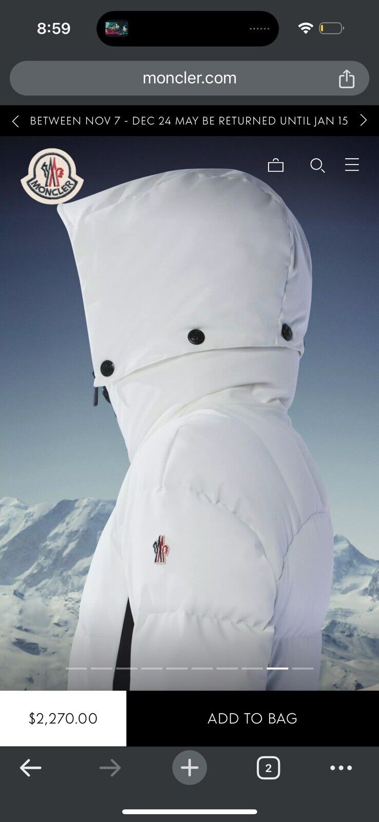 Moncler Grenoble Guyane Down Ski Jacket Sz 0 - image 15