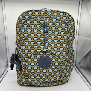 VTG Kipling Mustard Yellow Crinkle Nylon‎ Rucksack Backpack Buckle Flap Large VTG Kipling Mustard Yellow Crinkle Nylon Rucksack Backpack  main image 4