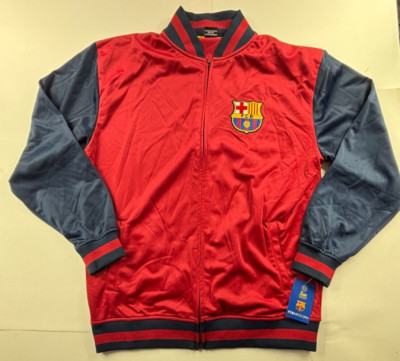 Barcelona Jacket X-Large FCB Official Merchandise Full Zip Mens Long Sleeve XL