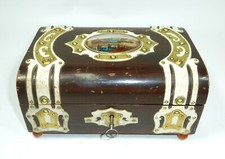 Beautiful Casket with Reverse Glass Painting Paris about 1900