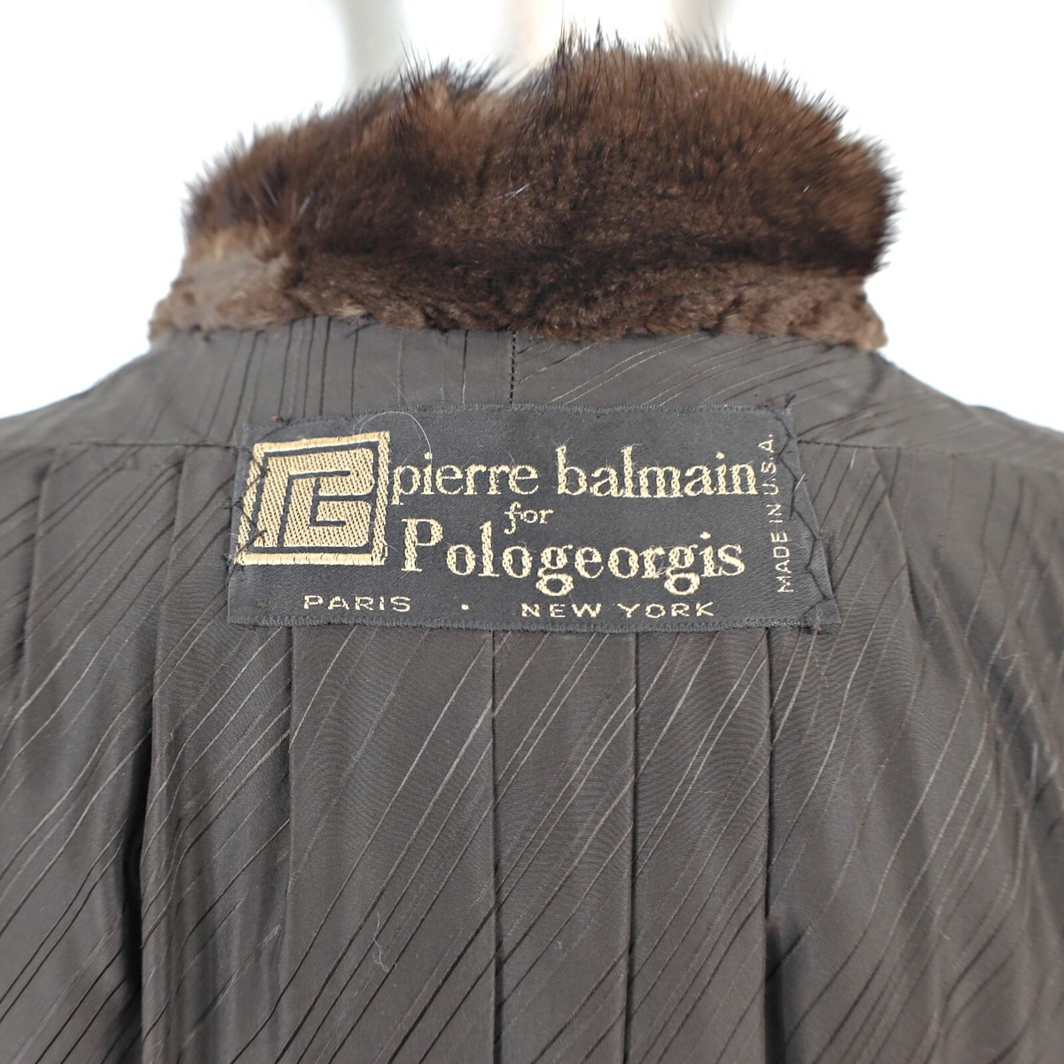 Pierre Balmain/ Saks-Fifth Avenue Sheared Mink Coat- Size XXL | eBay