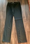 Gianni Versace Light Wool Blend Trousers Women Pants size 44 Leather Waist Black — photo 1