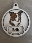Personalised  Pet Dog Christmas Bauble Decoration 70 + Breeds Gift Keepsake