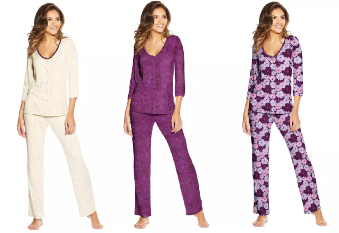 Maidenform Women s Lace Trim Pajama Set