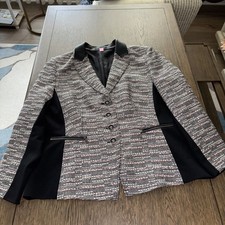 Basler Boucle Tweed Blazer Jacket Womens Size...