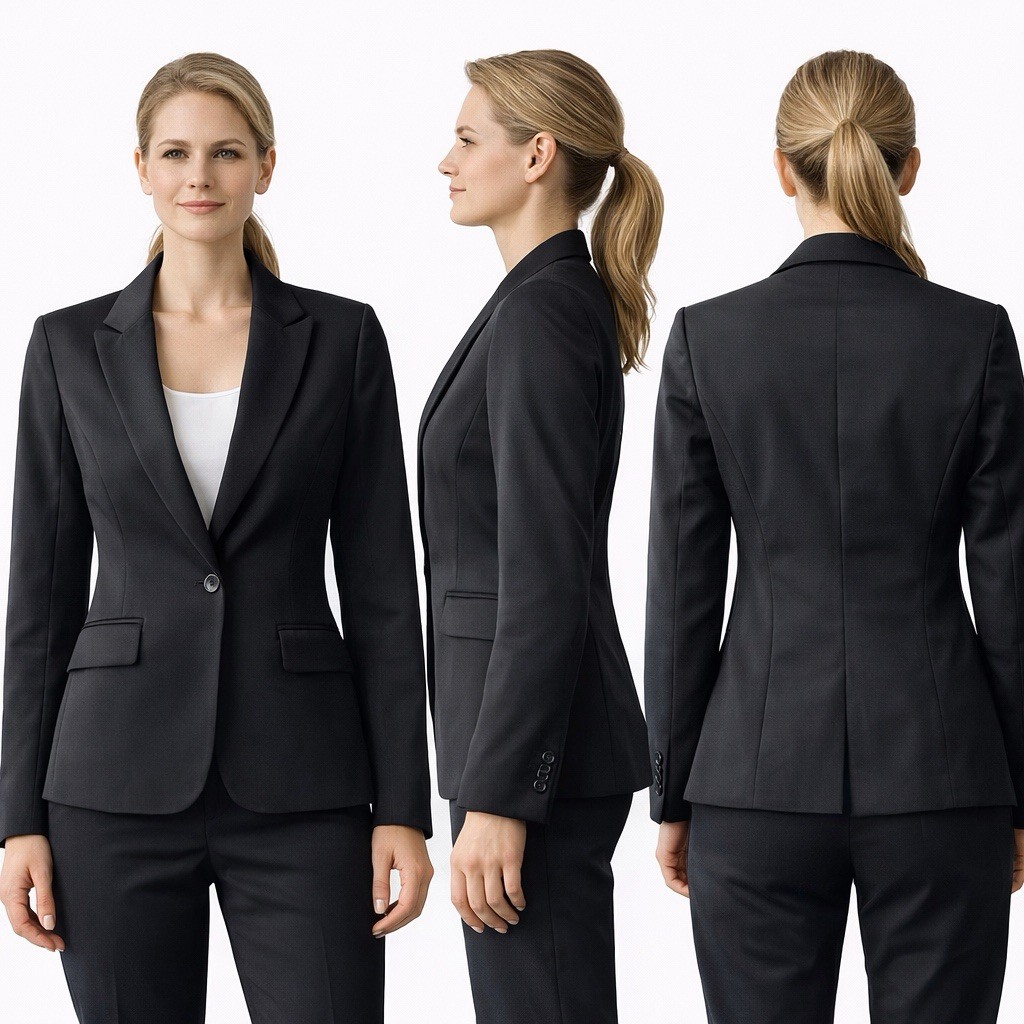 BRIAN DALES MADE IN ITALY RARE WOMAN SOLID CLASSIC BLAZER JACKET SIZE S image 3