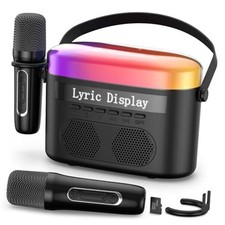 Karaoke Machine for Kids  Adults with Lyrics Display Screen Portable Black