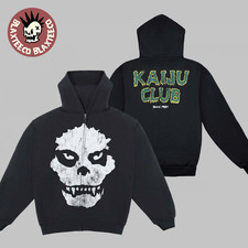Misfits X Godzilla Kaiju Club Fiend Skull 3D Zip Up Hoodie