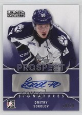 2015 Leaf ITG Heroes & Prospects Prospect Purple 10/10 Dmitry Sokolov Auto 1h5