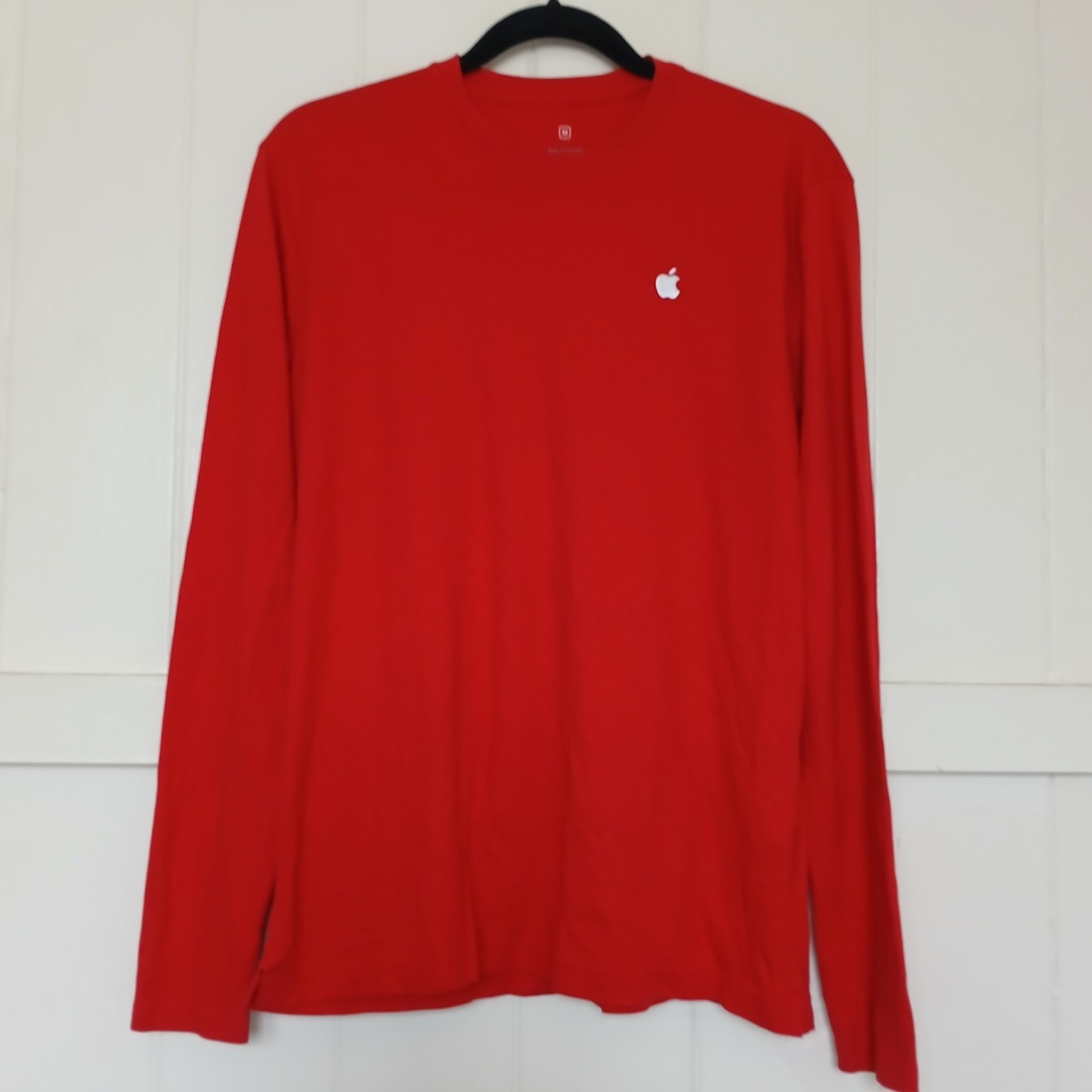 Apple Store Employee T-Shirt Logo Long Sleeve Crewneck Adult