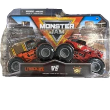 Spin Master Monster Jam Doubles Series 28 2-Pack Lumberjack vs AXE 1:64 Scale