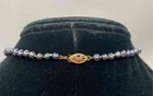 14K Gold Black Freshwater Pearl Knotted Necklace 11.9 g — photo 4