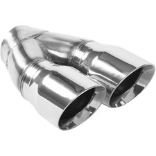 Magnaflow 35226 Dual Polished Exhaust Tip 2.25 Inlet3 Outlet Round