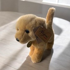 NWT Aurora Miyoni 10  Yellow Labrador Plush Stuffed Animal Puppy Lab Stuffed