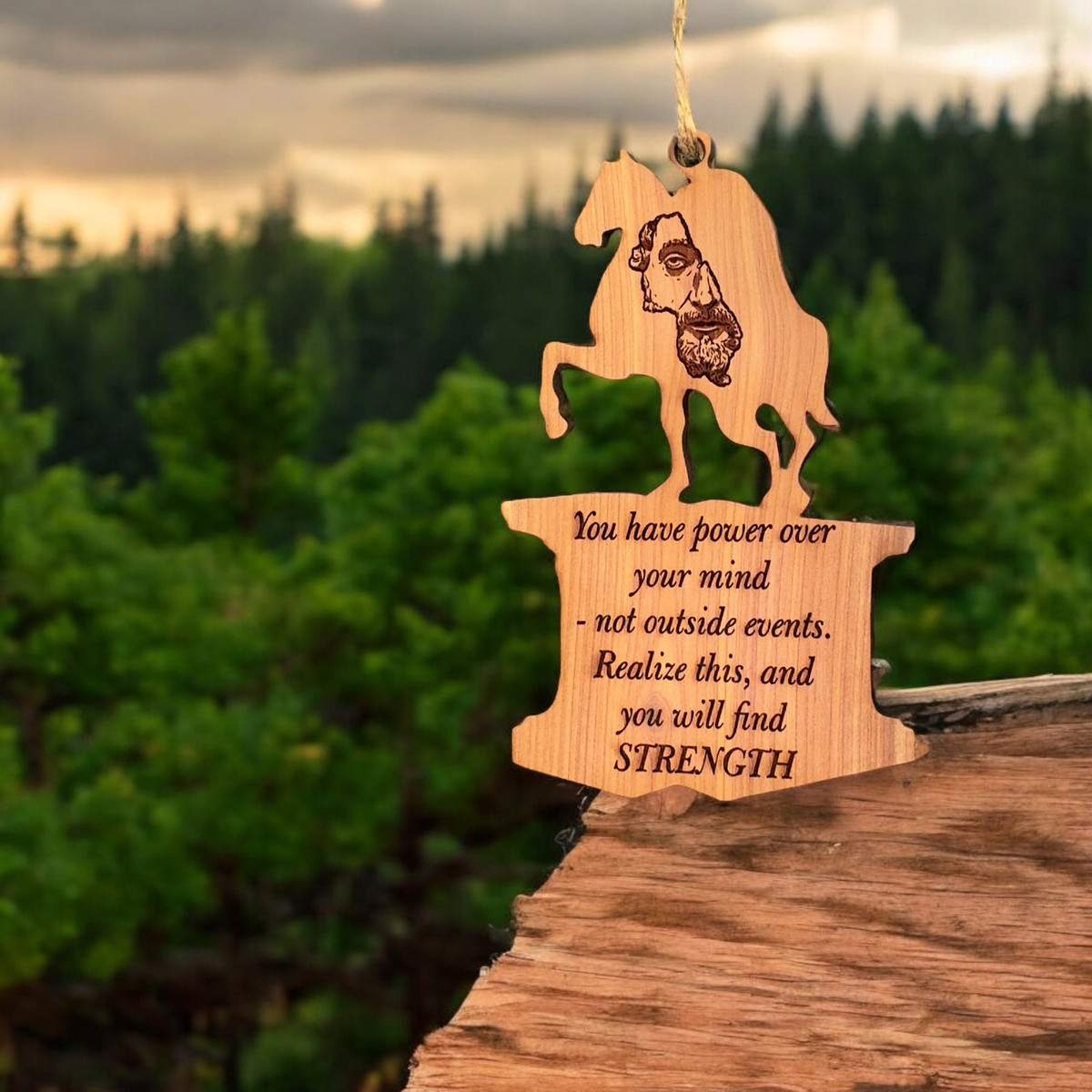 CEDAR Ornament - You have Power over your Mind Marcus Aurelius CEDAR Ornament - You have Power over your Mind Marcus Aurelius