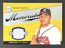 2007 UPPER DECK SWEET SPOT ANDREW JONES #SW-AJ JERSEY CARD