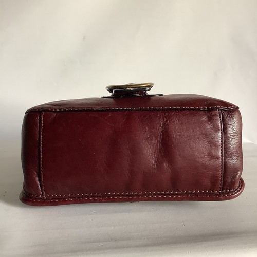 RARE Vintage Coach Bleeker Legacy Tattersall Flap Shoulder Bag 11419 in Oxblood - Picture 10 of 22