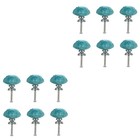12 pcs Cartoon Ceramic Cabinet Knobs Shell Shape Dresser Handles Drawer Pulls