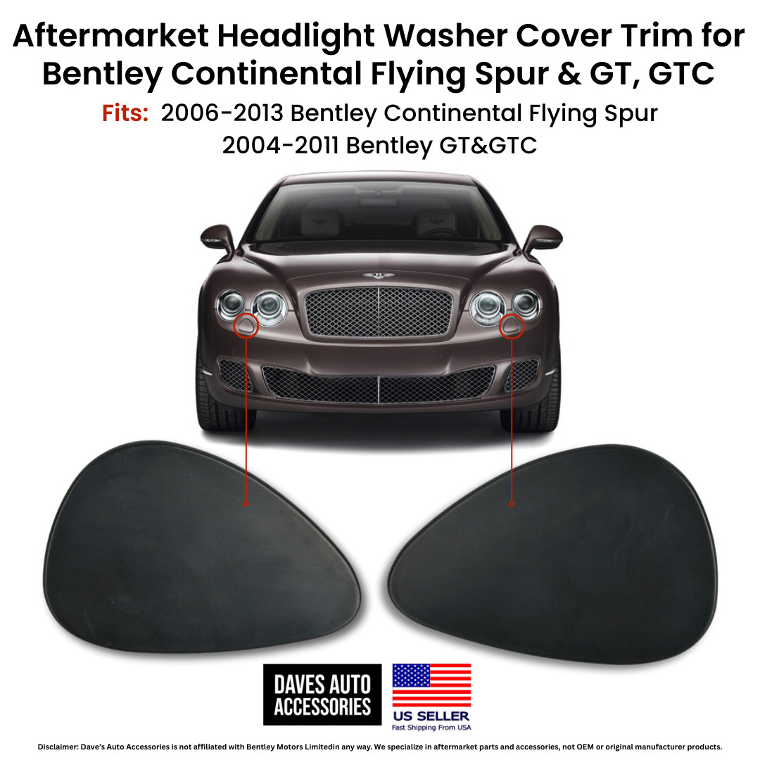 OE Style Headlight Washer Cover Trim Bentley GT GTC 2004-2011