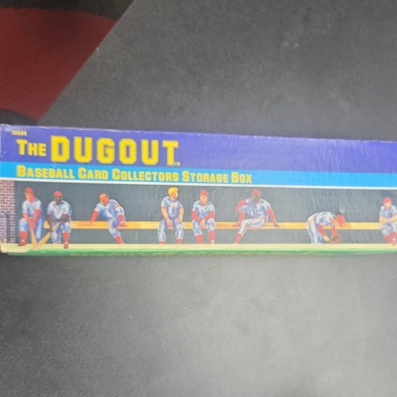 Harrin Dugout Baseball Card Storage Shoe Box, Cardboard, Standard Empty