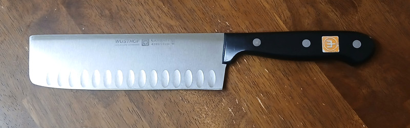 Wusthof Gourmet Cleaver 4195 17cm 7" Stainless Steel Hollow Edge Germany