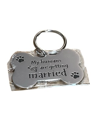 Dog Tag for Wedding Pet Dogs My Humans are Getting Married Engagement Cute
