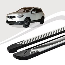Trittbretter Nissan Qashqai ab Baujahr 12/2006-12/2013 LINE Silber ABE