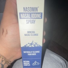 Nasomin Nasal Iodine Spray Drug-Free Natural Mineral Complex Exp 01/28